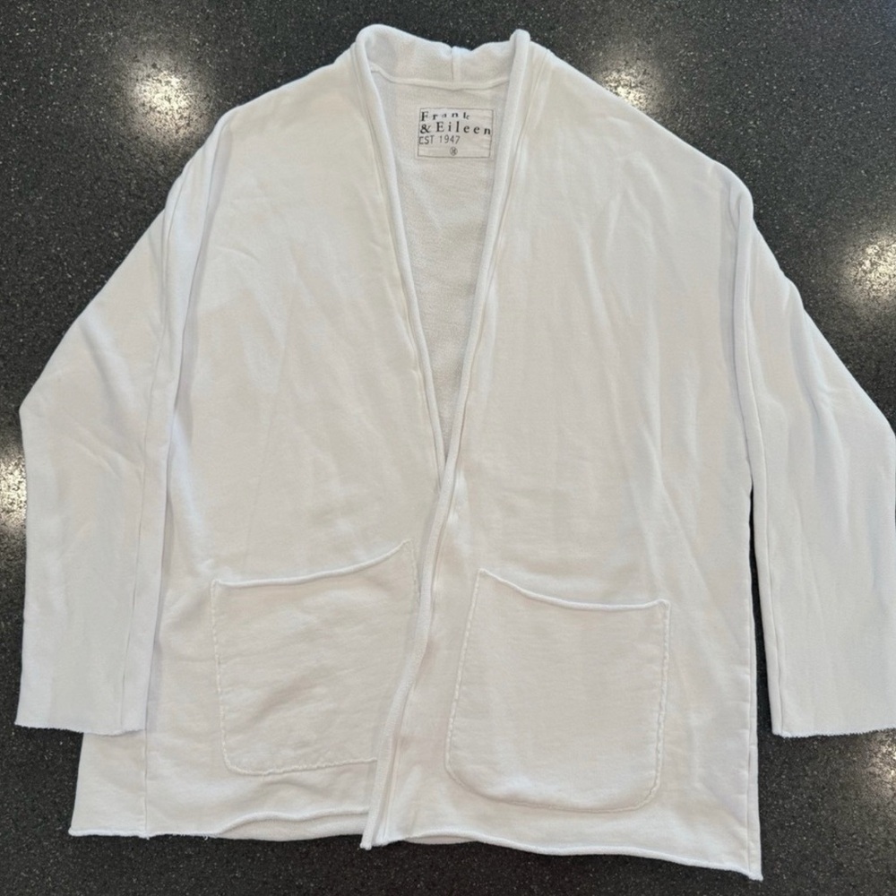 Frank & Eileen Soft White Cardigan